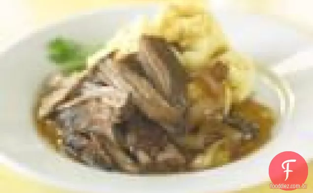 Carne de Porco de cinco especiarias assada lentamente