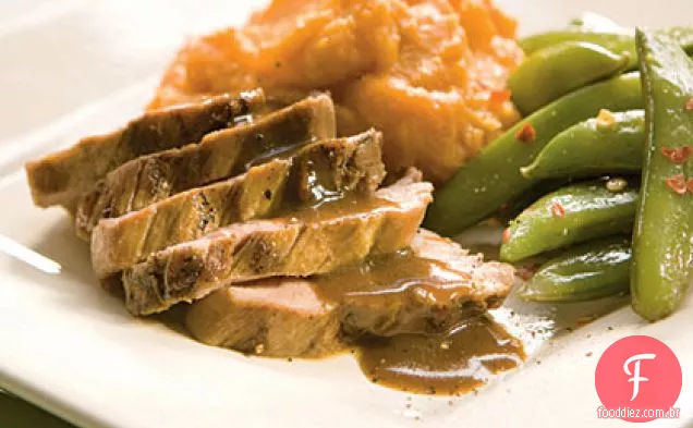 Lombo De Porco Marinado Com Bourbon