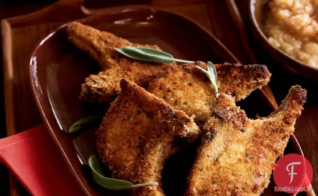 Panko-Costeletas De Porco À Milanesa