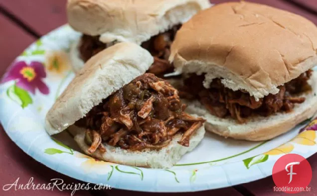 Fogão lento de Ann puxou carne de porco