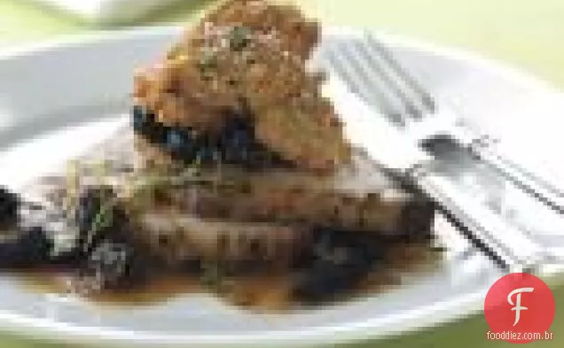 Lombo De Porco Assado Com Molho Morel