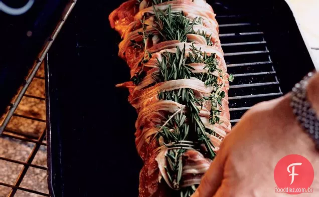 Carne De Porco Assada Com Bacon