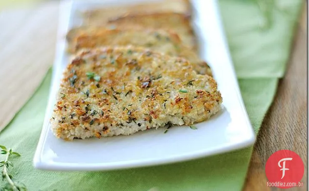 Costeletas De Porco Com Crosta De Ervas