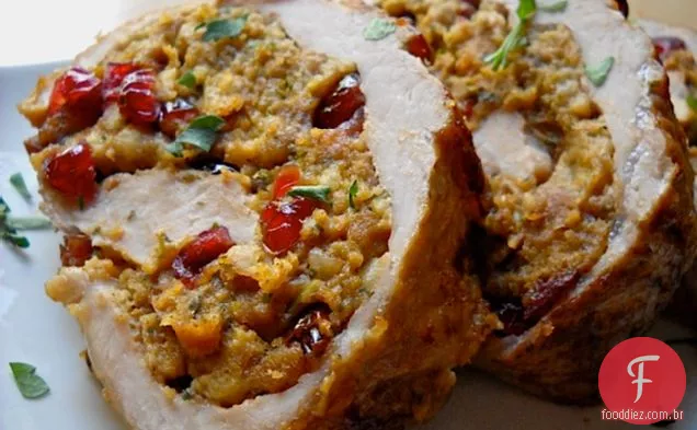 Lombo De Porco Recheado Com Cranberry & Walnut