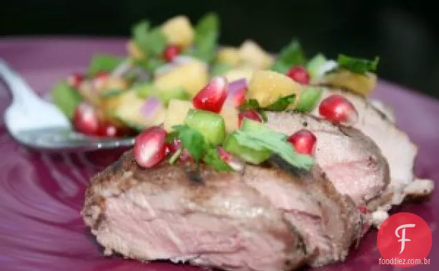 Lombo De Porco Com Salsa De Romã