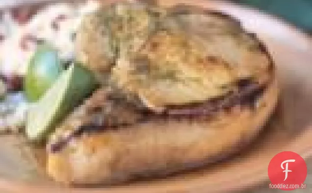 Costeletas de porco salgadas do Caribe