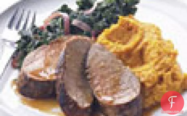 Lombo de porco marinado com gengibre