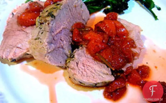 Lombo De Porco Com Molho Chardonnay De Morango