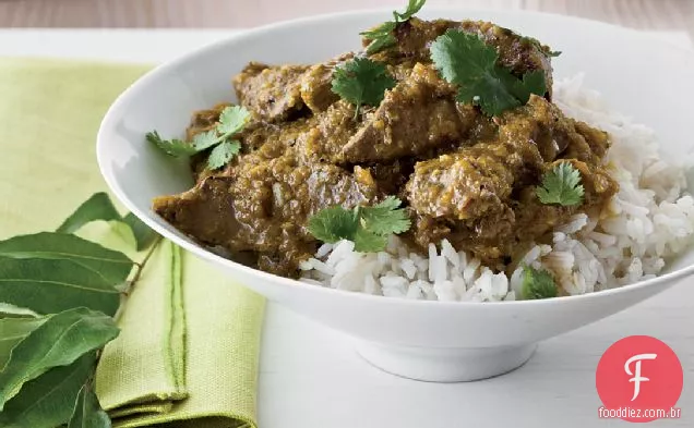 Fígado salteado com especiarias indianas