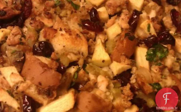 Recheio De Maçã, Salsicha E Cranberry