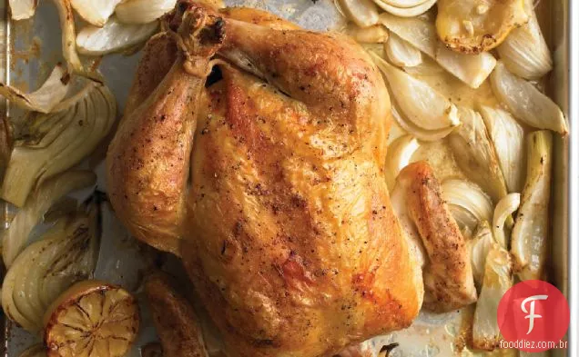 Frango Assado Com Limões E Erva-Doce