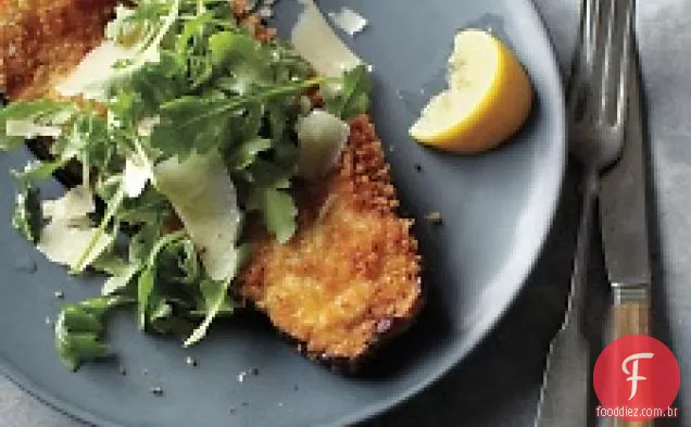 Berinjela Empanada Com Rúcula E Parmesão