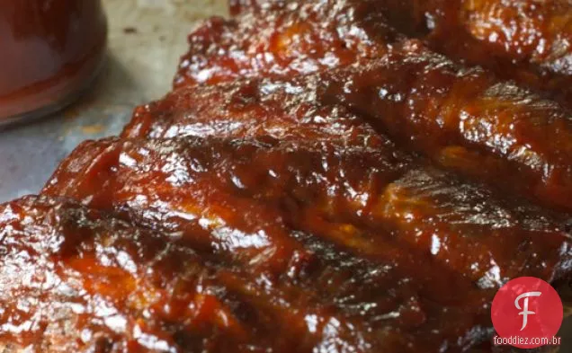 Costelas de churrasco assadas no forno