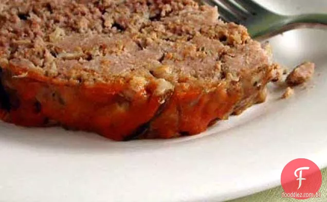 Pão de carne de panela lenta com cogumelos Shiitake