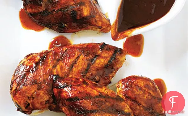 Frango grelhado com molho de Cola