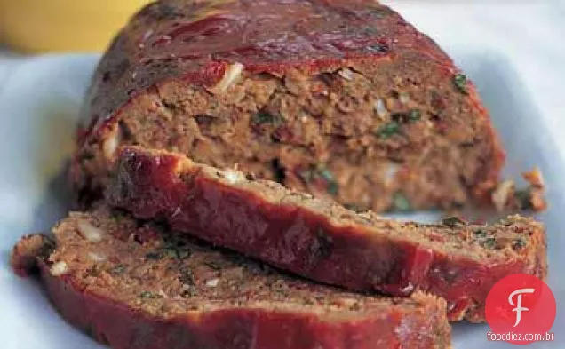Pão de carne italiano com manjericão fresco e Provolone