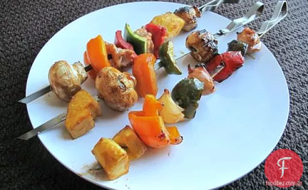 Sweet & Sour Chicken Shish Kabobs