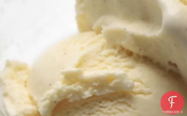 O sorvete de baunilha Low Carb