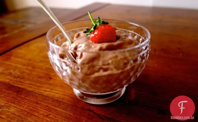 Sorvete de chocolate sem leite