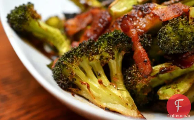 Receita De Brócolis Assado E Bacon