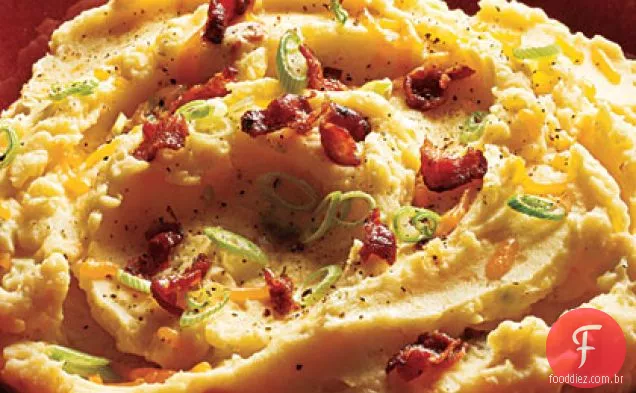 Bacon e Cheddar purê de batatas
