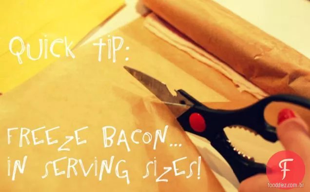 Dica fácil para congelar Bacon: como