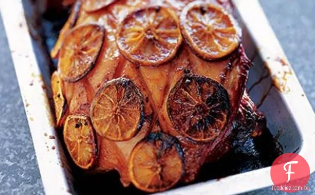 Gammon Assado Com Laranjas Temperadas