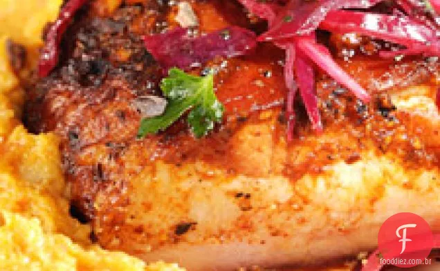 Bacon de laje em Adobo de açúcar e pão integral