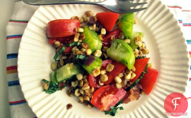 Milho Caramelizado Com Tomate E Bacon