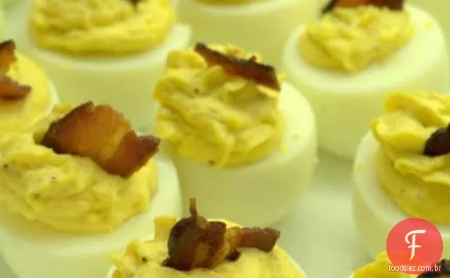 Sriracha & Bacon Deviled Eggs