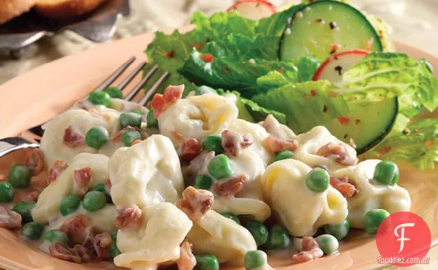 Fácil Queijo Tortellini & Bacon