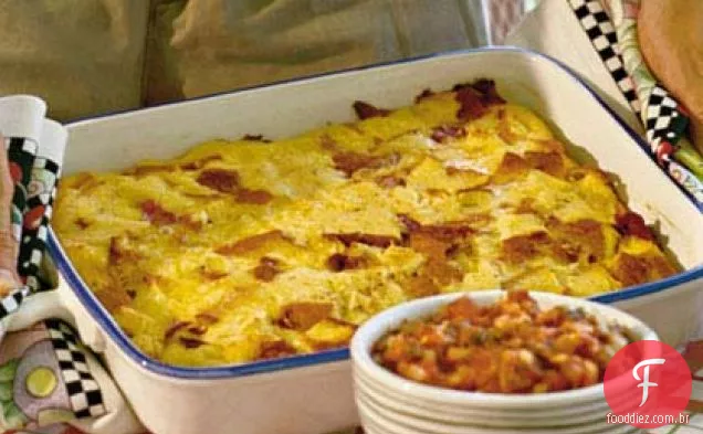 Caçarola de Bacon e ovo