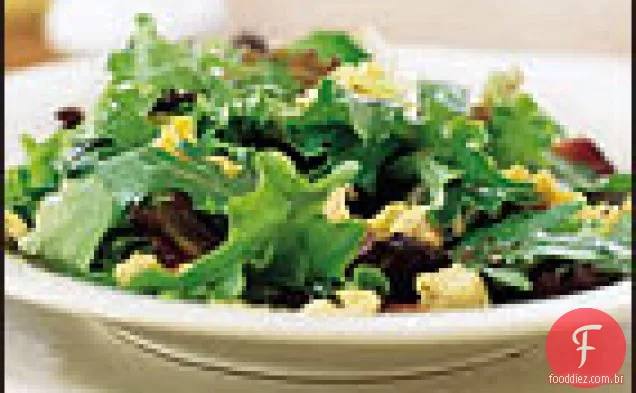 Salada quente de Bacon e ovo