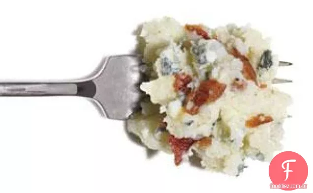 Purê De Batatas Com Bacon E Queijo Azul