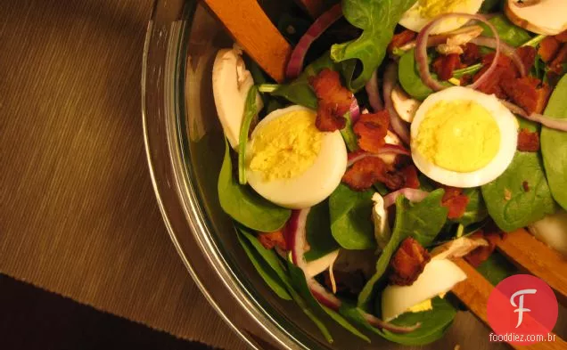 Salada De Bacon Com Espinafre