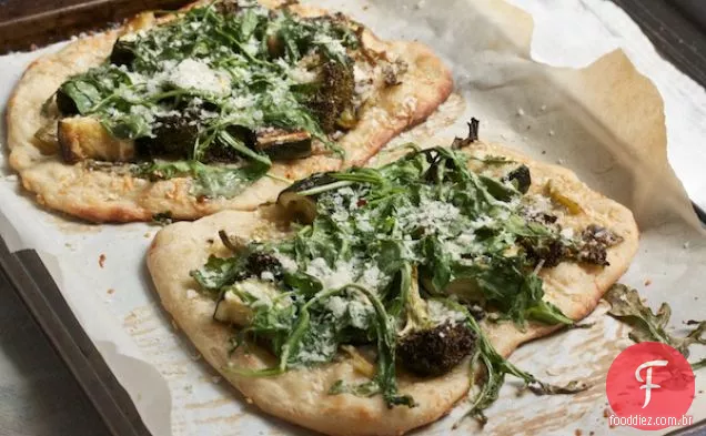 Vieira E Rúcula Parmesão Pizza