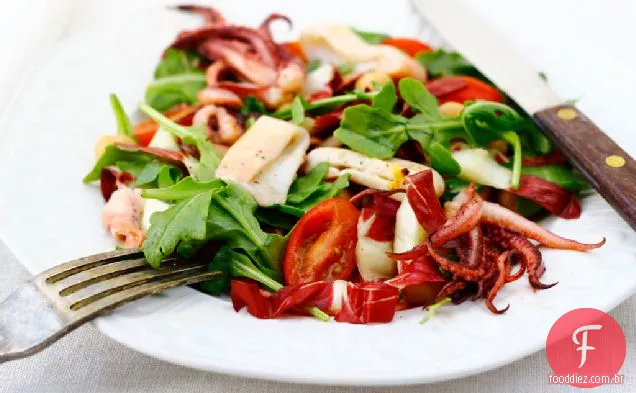 Salada De Lula Grelhada