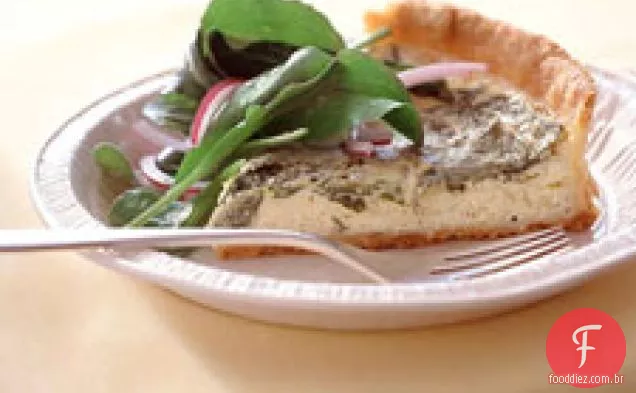 Quiche De Ricota, Limão E Rúcula