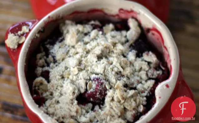 Crumble framboesa-balsâmico