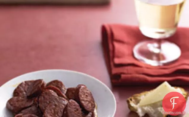 Chouriço frito com vinagre de xerez