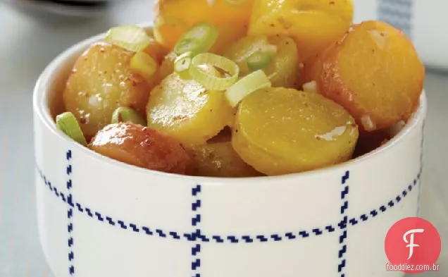 Salada de batata com vinagre de champanhe