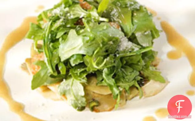 Salada De Rúcula E Alcachofra De Bebê