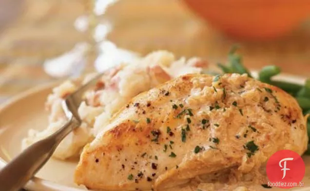Frango com molho de vinagre de xerez