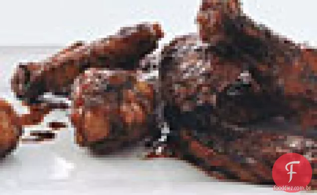 Asas De Frango Com Vidro De Soja Balsâmico