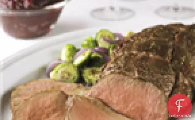 Lombo De Carne Com Molho Balsâmico De Cranberry Fácil