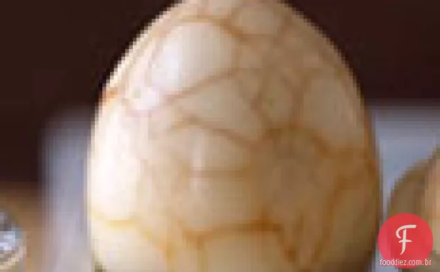 Ovos Marmorizados com maionese balsâmica de soja