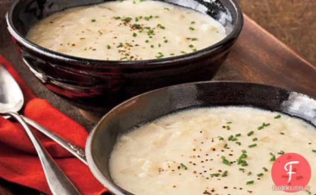 Creme de sopa de batata e cebola