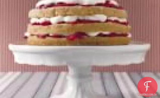 Bolo De Creme De Morango