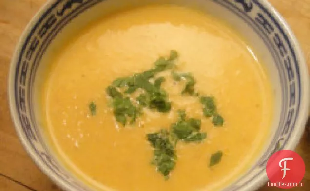 Cozinhe o livro: creme de cenoura com sopa de gengibre