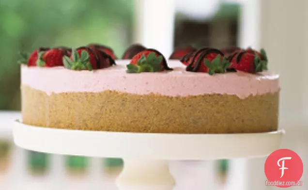 Bolo De Creme De Morango Sem Assar